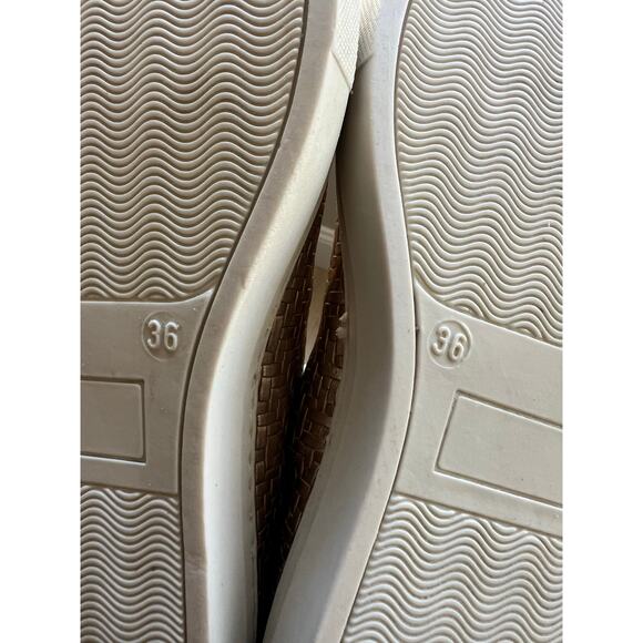 SOLE BLISS. Metallic Weave Leather Sneakers. Wmn Sz 36/US Sz 5. Made in a Italy - Picture 7 of 10
